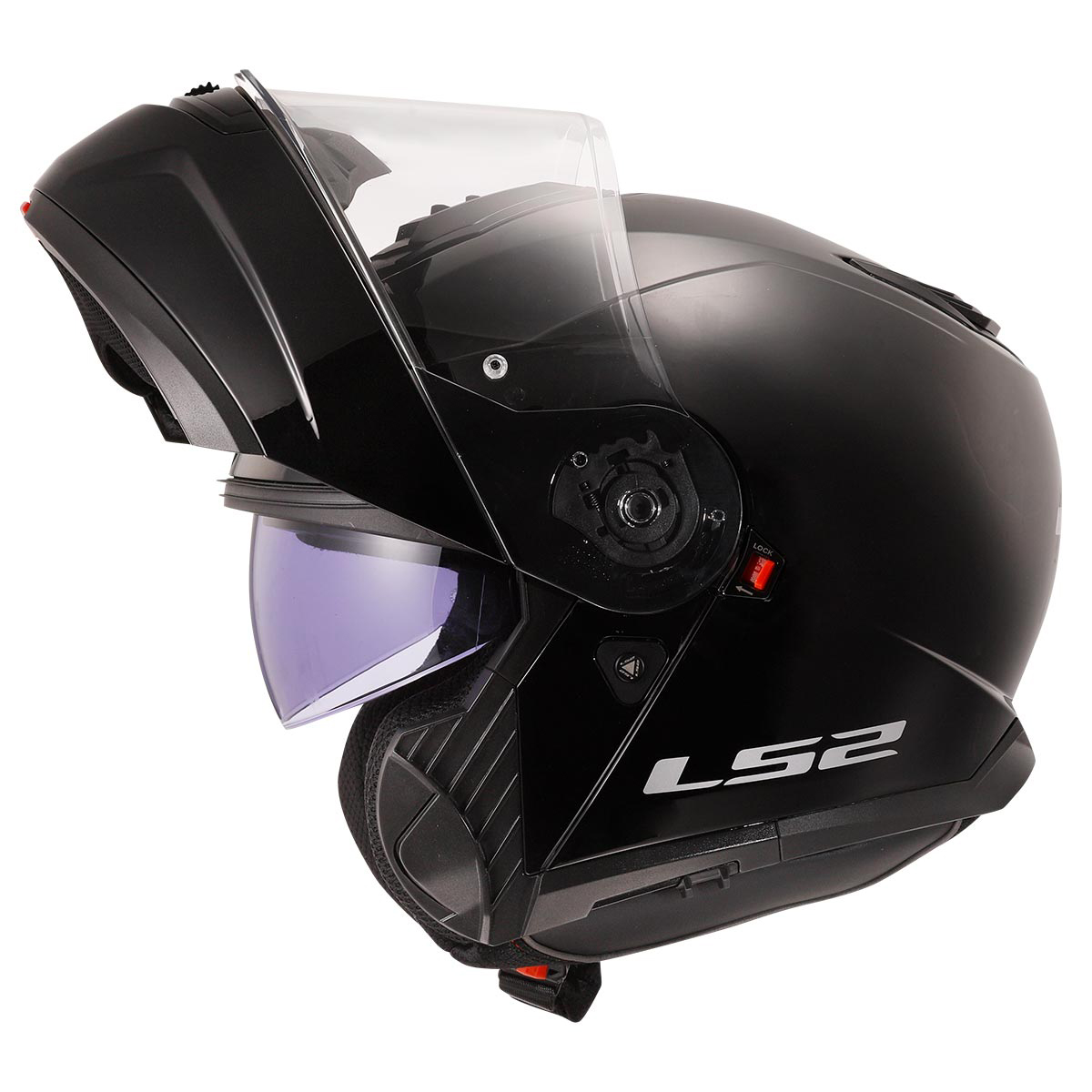 Ls2 Strobe 2 Çene Açılır Kask Siyah MEDIUM