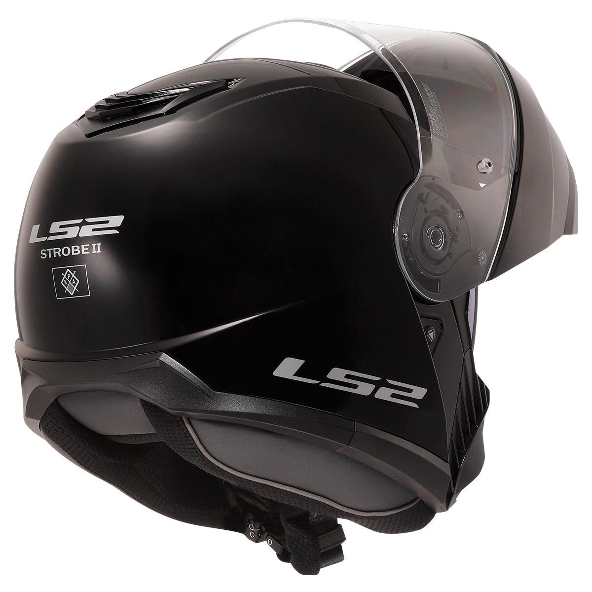 Ls2 Strobe 2 Çene Açılır Kask Siyah MEDIUM