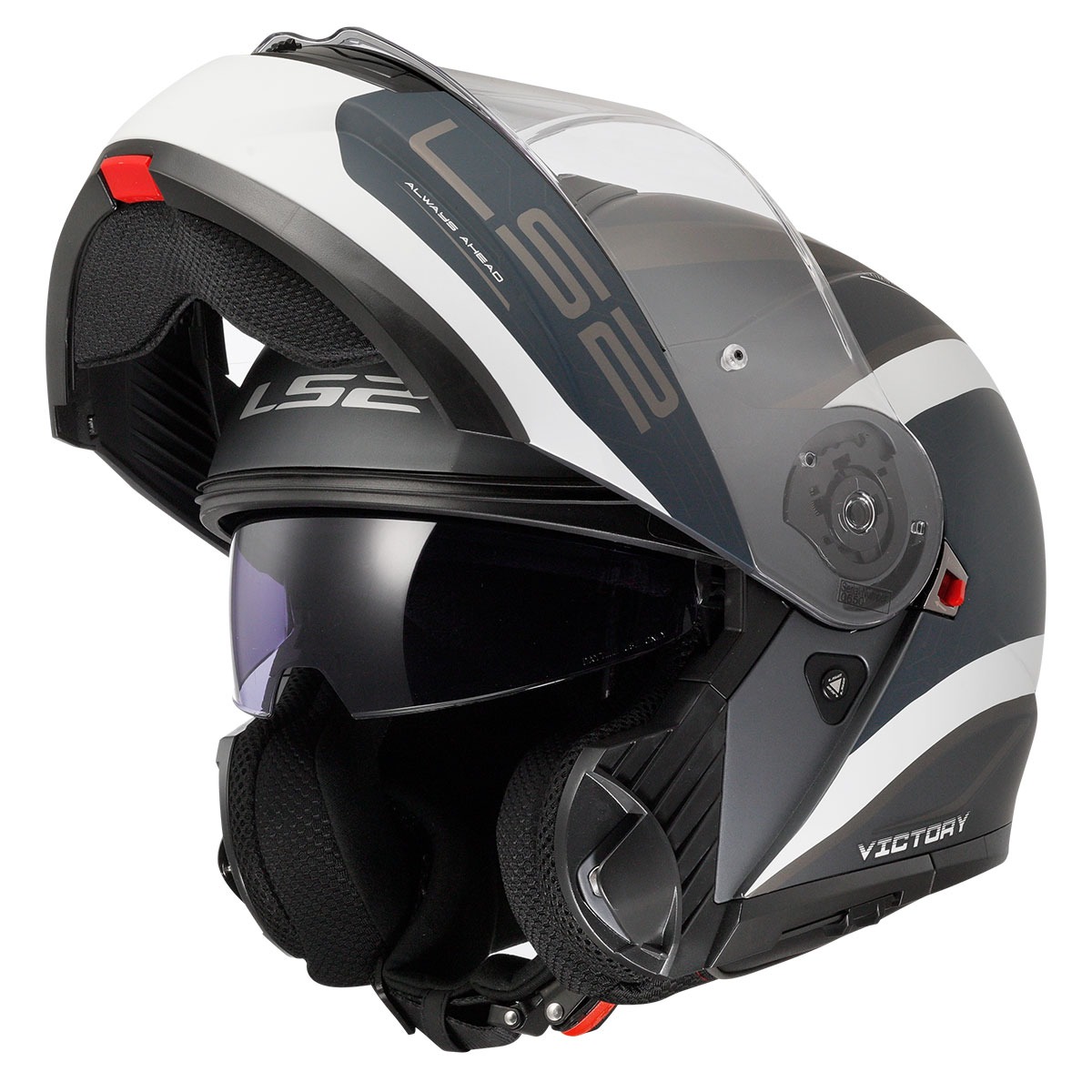 Ls2 Strobe 2 Vıctory Mat Gri-mavi-kum Kask