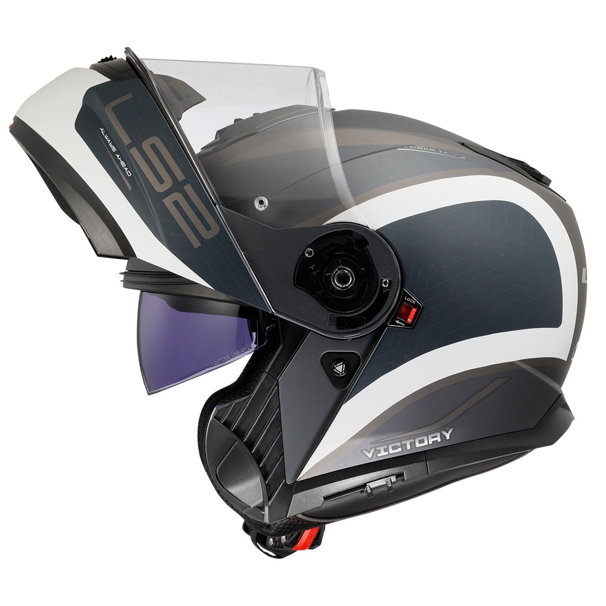 Ls2 Strobe 2 Vıctory Mat Gri-mavi-kum Kask