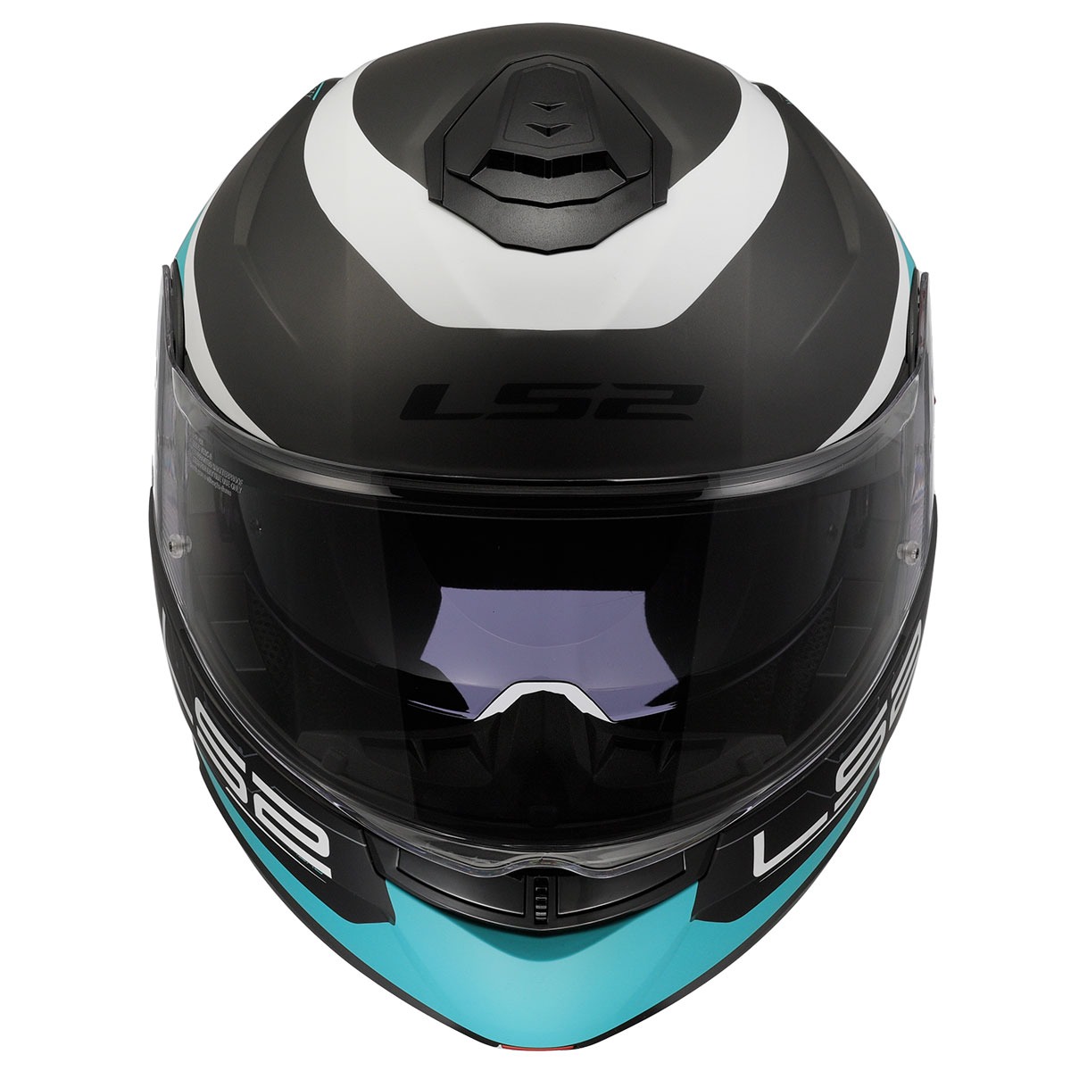 Ls2 Strobe 2 Çene Açılır Kask Vıctory Mat Tıtanıum Beyaz Metal Mavi