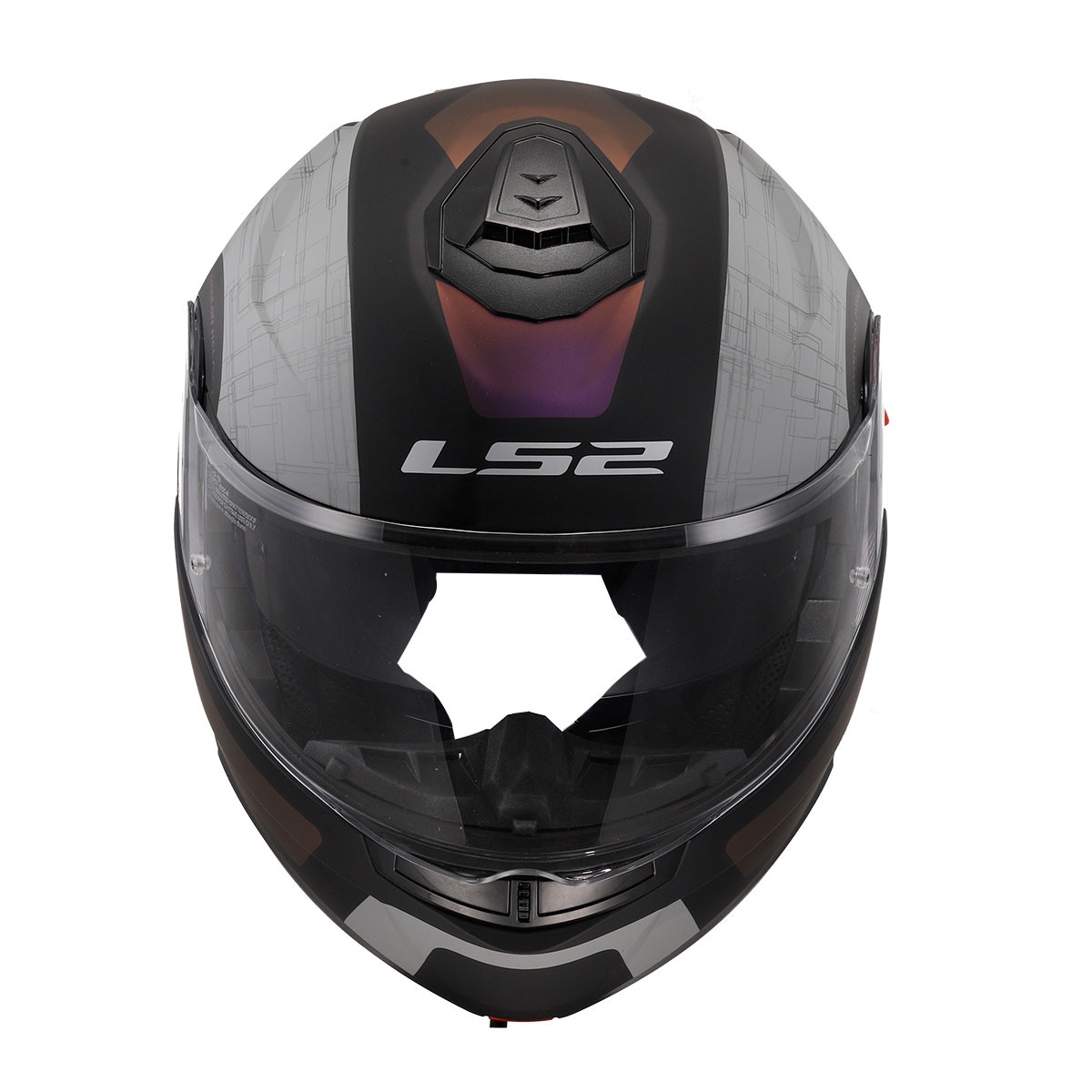 Ls2 Strobe 2 Orıon Mat Siyah-mor-mavi Kask