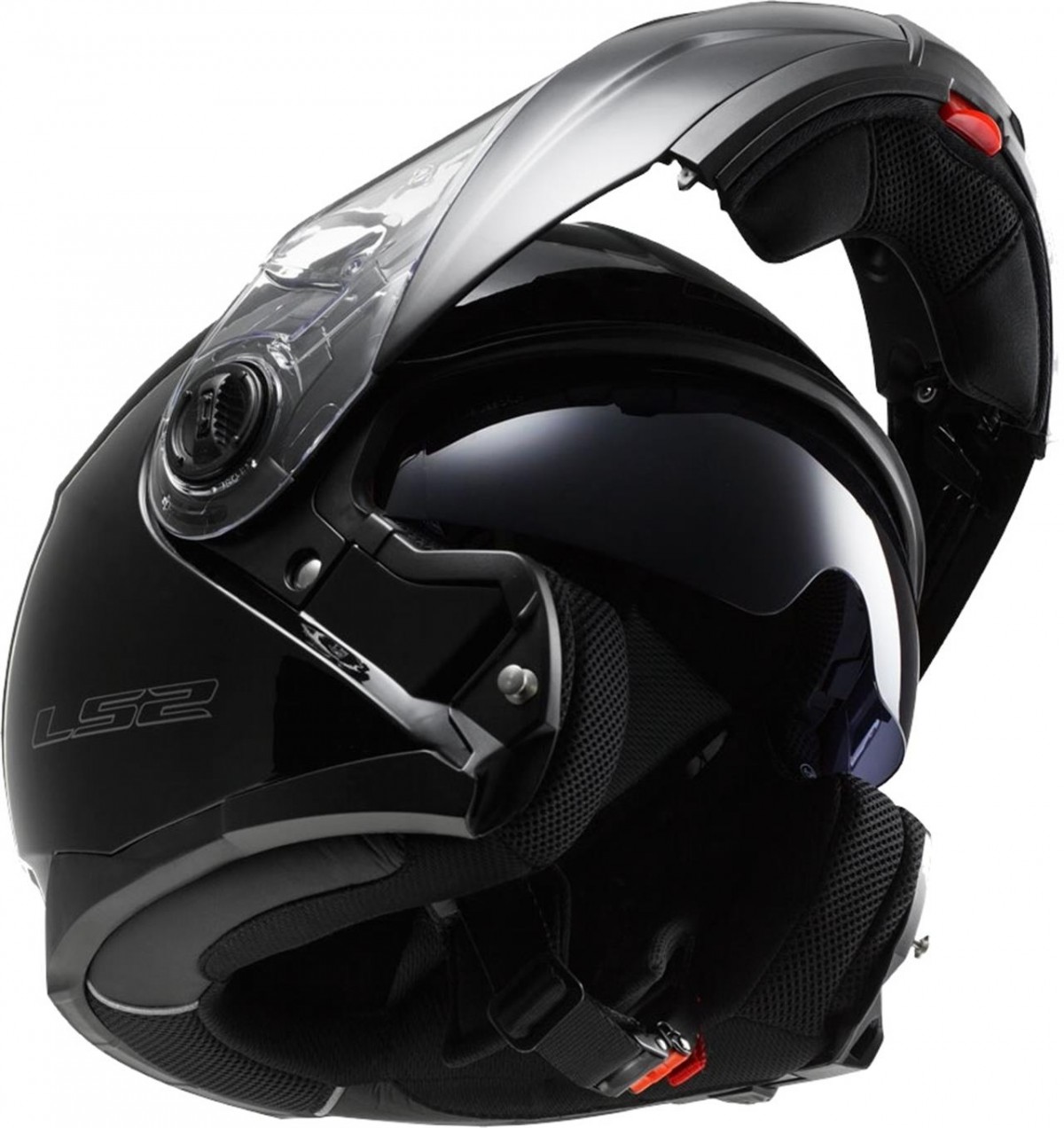 Ls2 Strobe Çene Açılır Kask Siyah