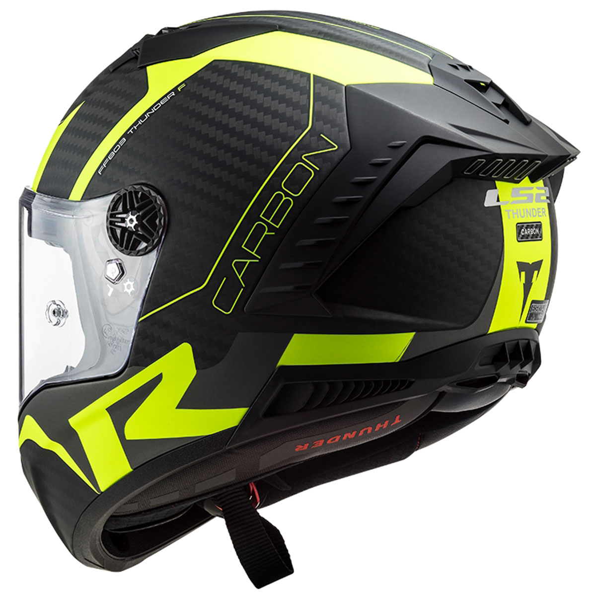 Ls2 Thunder Karbon Racıng 1 Kapalı Kask Mat Neon Sarı