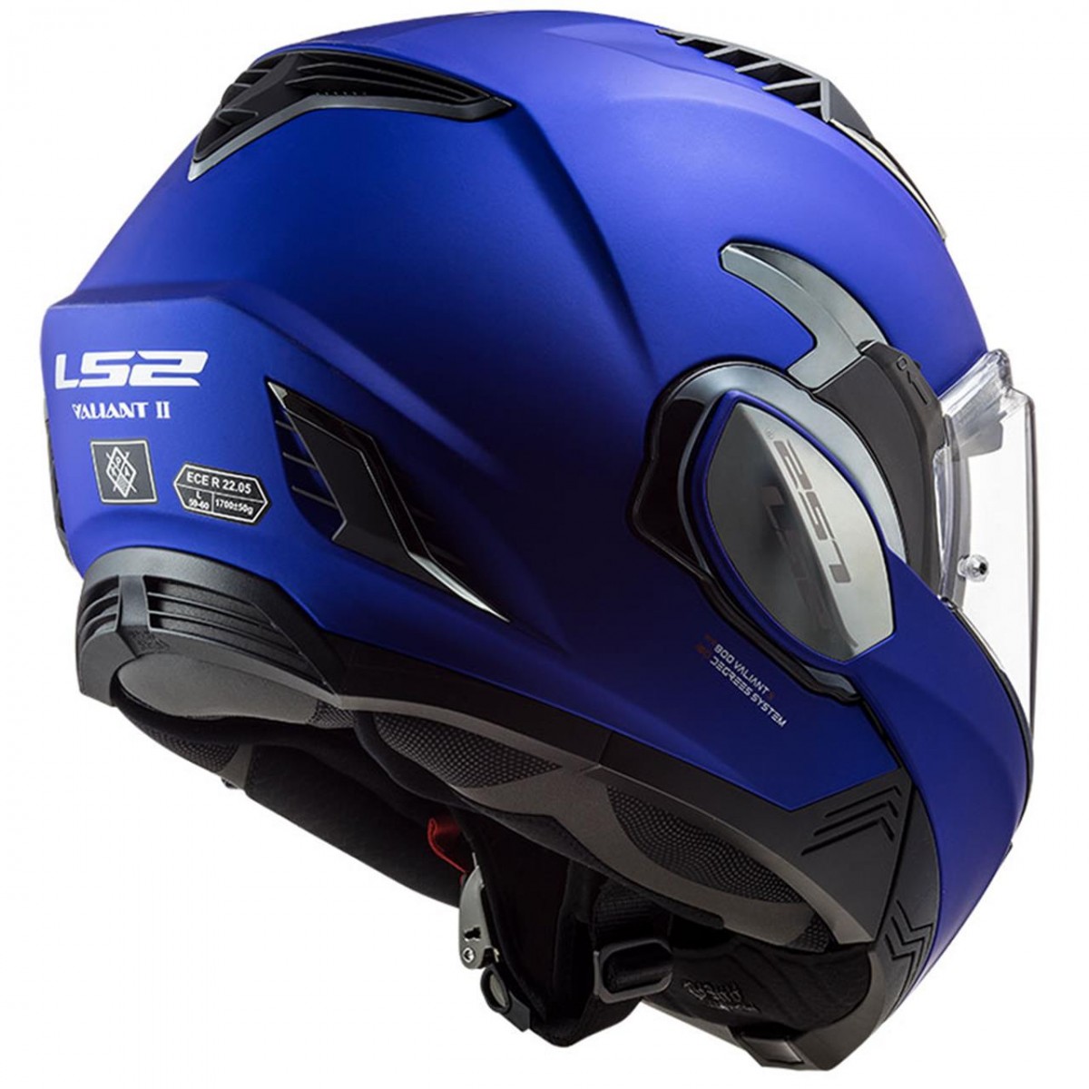 Ls2 Valıant 2 Çene Açılır Kask Mat Mavi