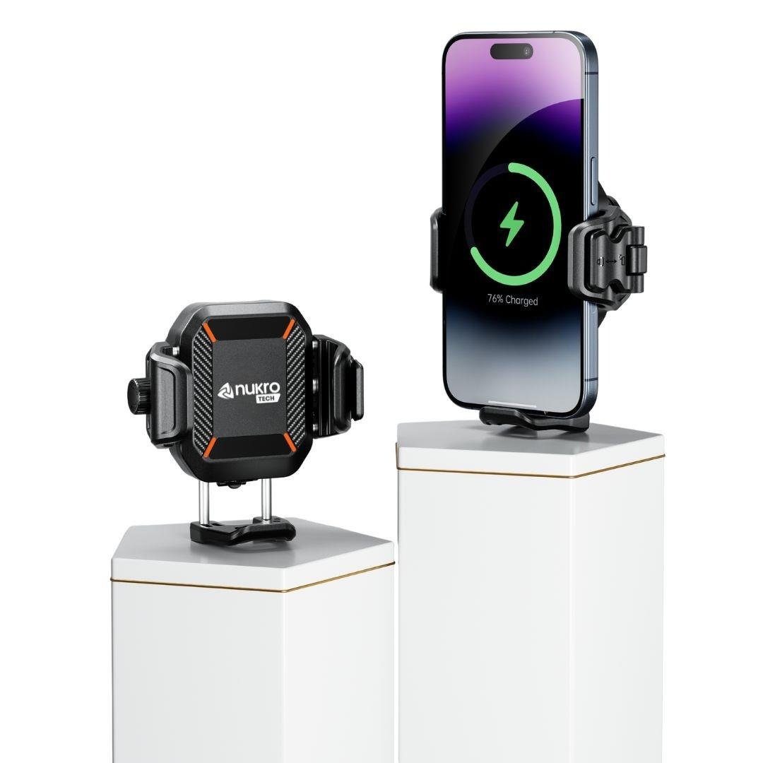 Nukrotech M33 Plus Titreşim Modüllü Telefon Tutucu (kablosuz Ve Type-c Şarjlı )