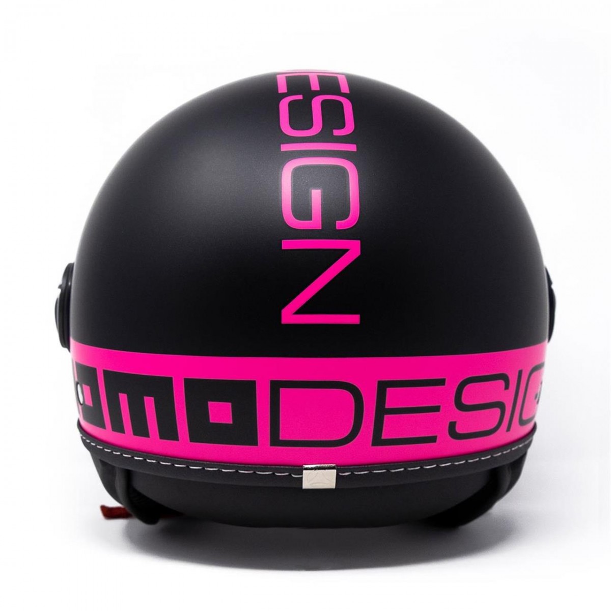 Momo Desıgn Fgrt Mono Yarım Kask Mat Siyah-fuşya X-SMALL