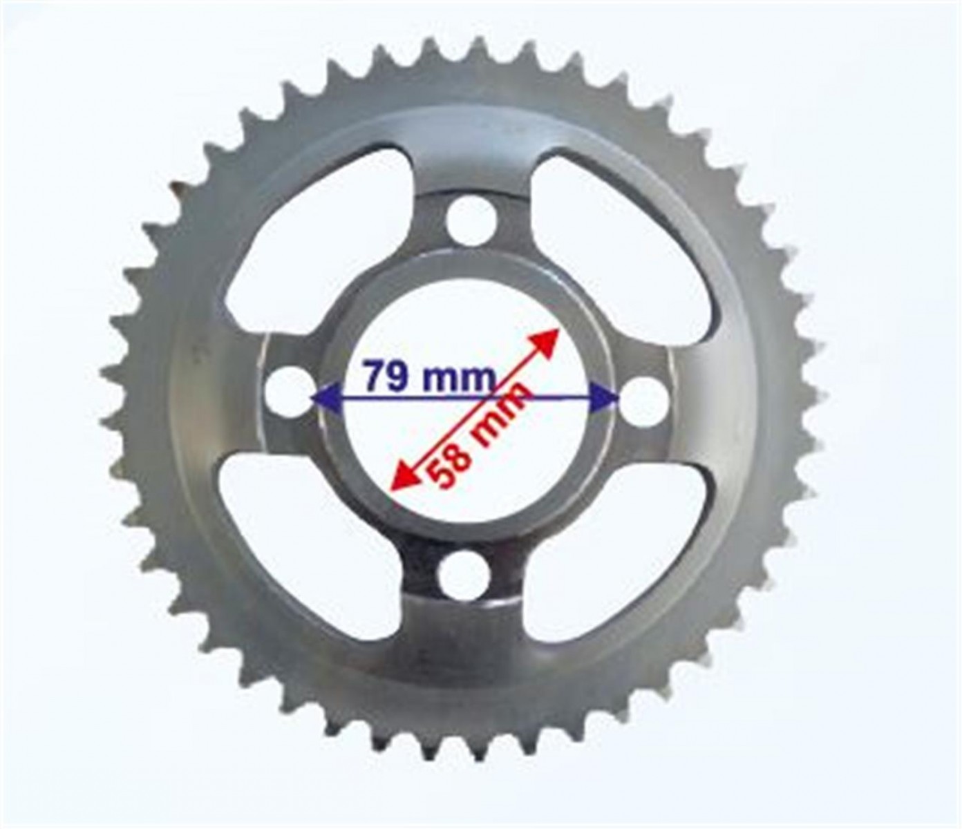 Mondıal Arka Dişli 45t İç 58 Mm Mondıal X-treme Max 150 200 Cross (428 Zincir İçin)