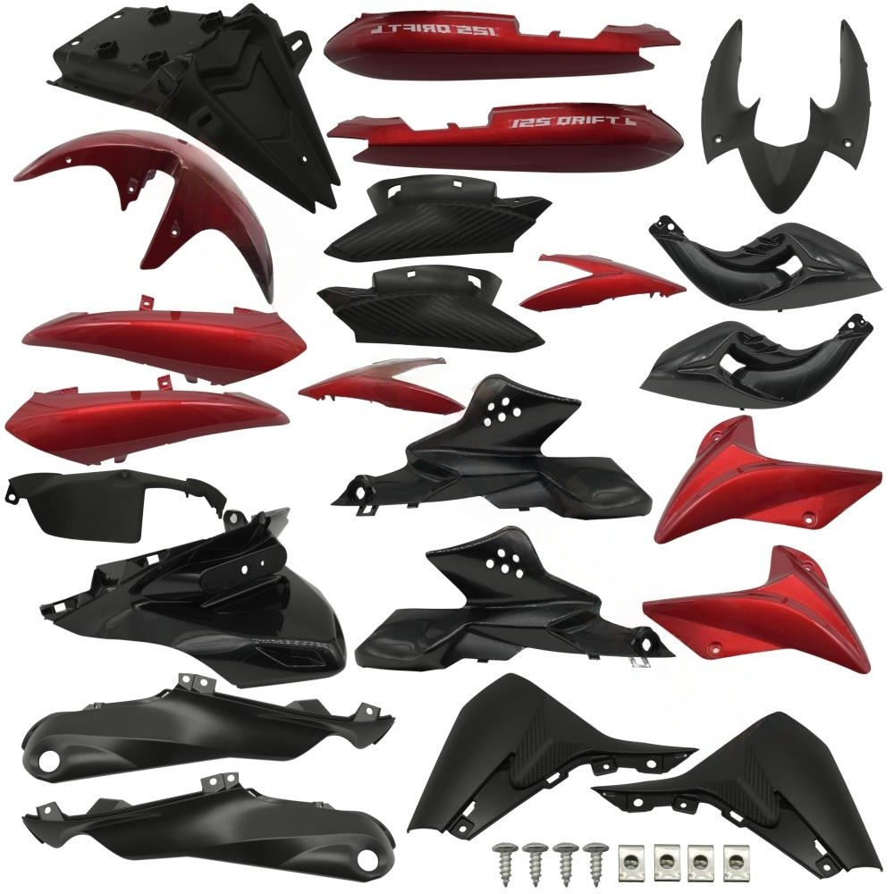 Mondıal Drıft L 125 Kırmızı Yeni Model Kaporta Seti Mondıal Drıft L 125 Kırmızı Yeni Model Kaporta Seti