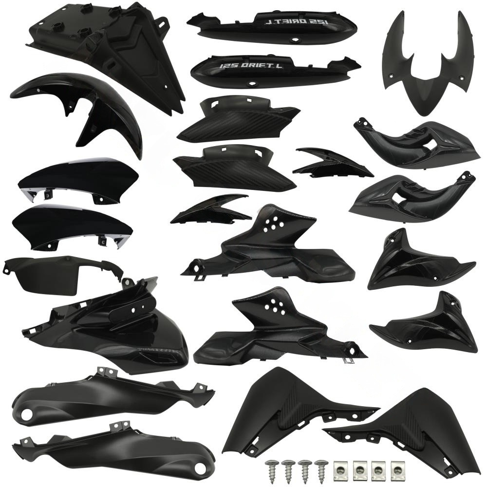 Mondıal Drıft L 125 Siyah Yeni Model Kaporta Seti Mondıal Drıft L 125 Siyah Yeni Model Kaporta Seti