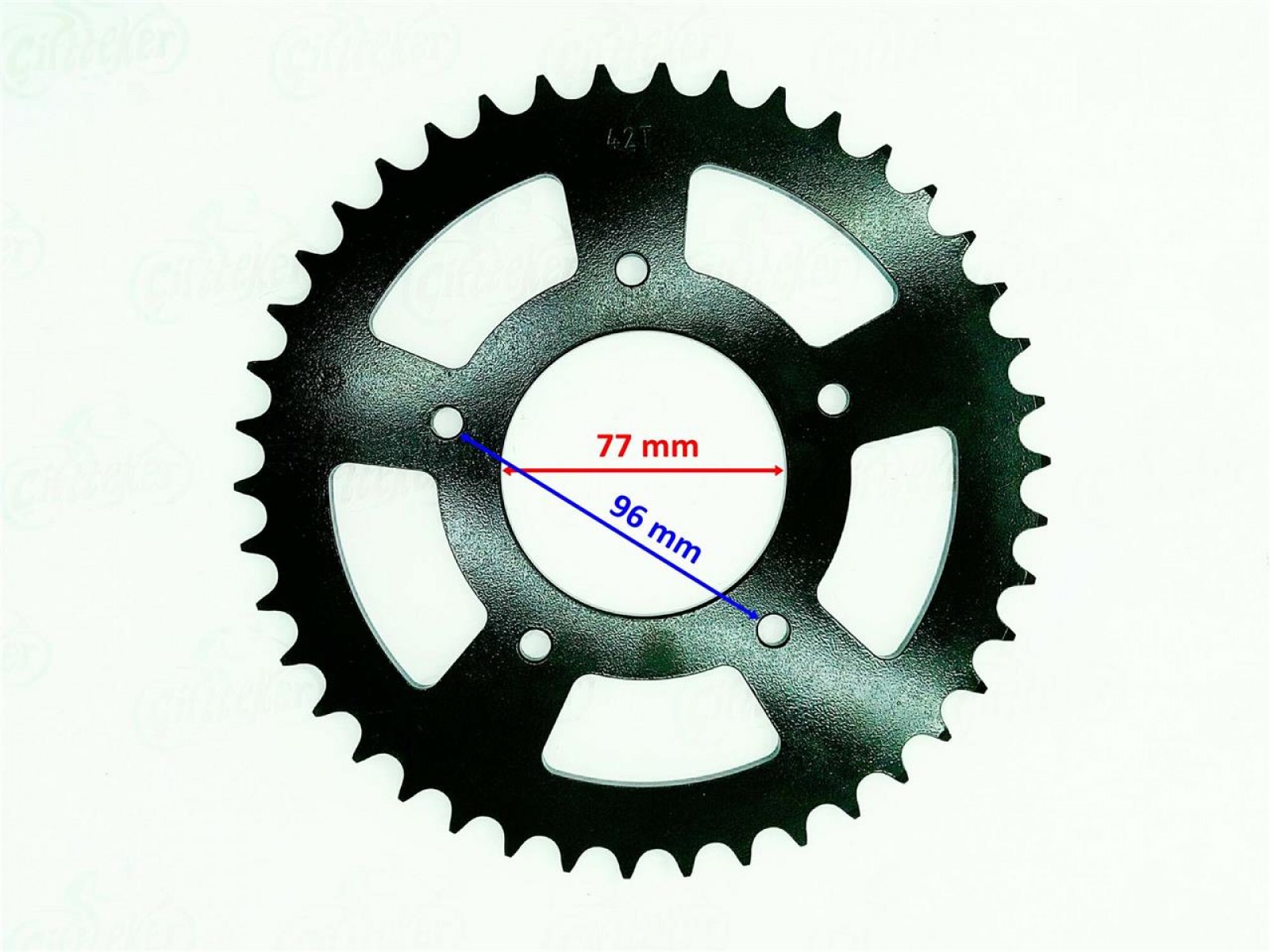 Cfmoto 250nk 42t Arka Dişli Motospartan (iç Çap 77 Mm 5 Delikli )