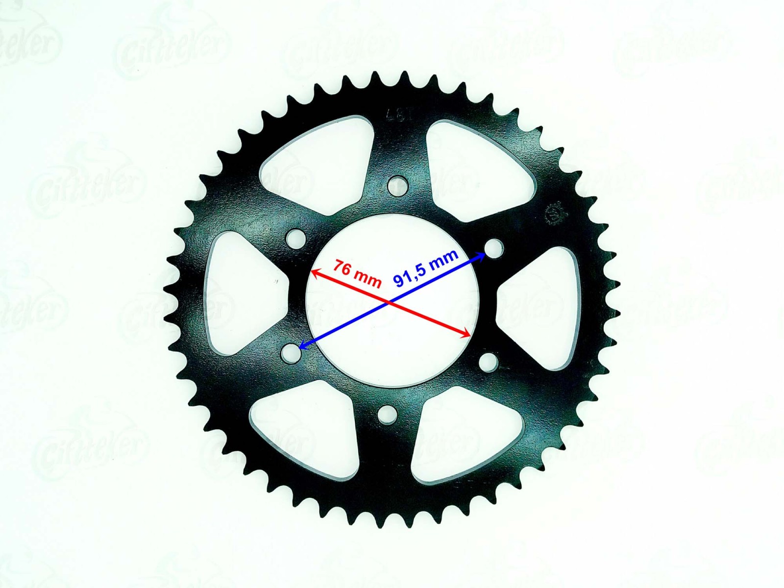 Yamaha Mt 125 Arka Dişli 48t İç 76mm 6 Delik  ( 2015-2017 ) Yzf-r125 ( 2008-2015 ) 428 Z