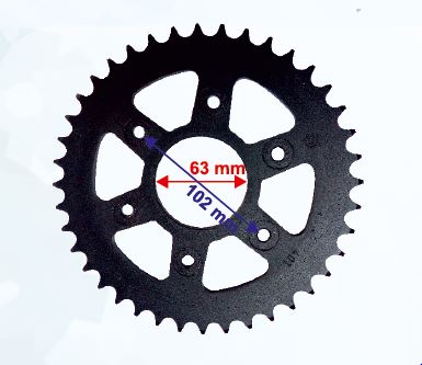Bajaj Domınar400 Ktm Duke390 40t Arka Dişli Motospartan ( İç 63mm 6 Delikli)