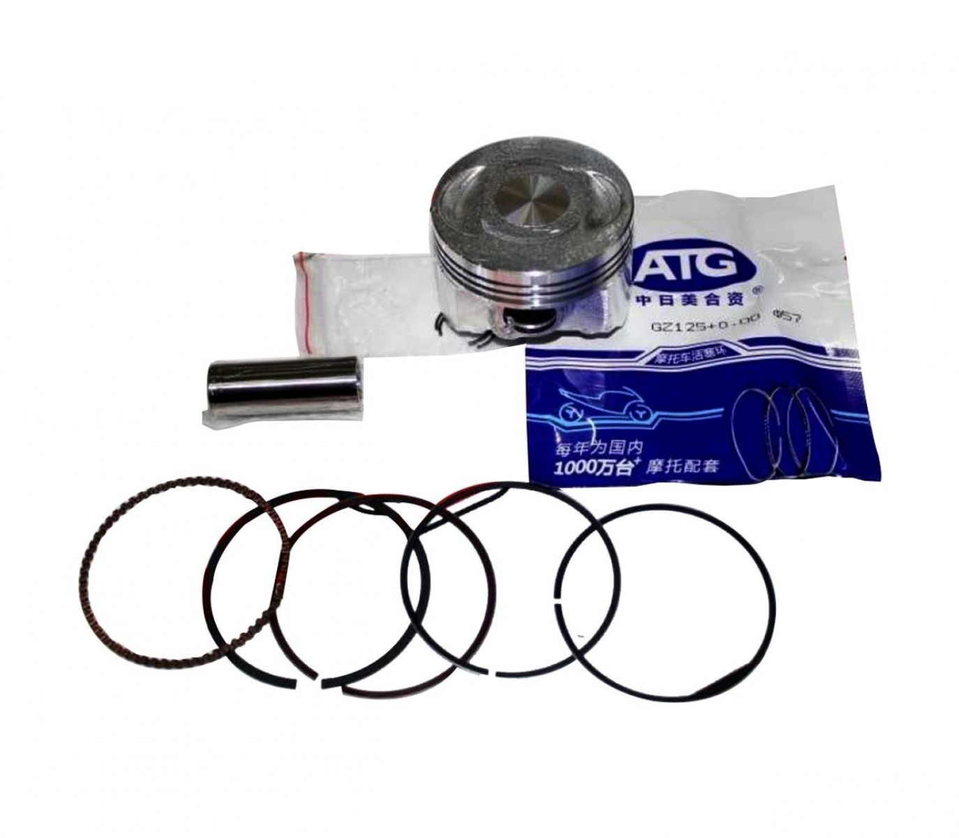 Motospartan Atg Piston Segman Kit Cfmoto 150nk 57mm 15 Perno