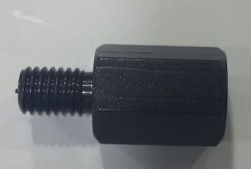 Motospartan Ayna Aparatı Adaptörü +10mm -8mm 10mm Düzden 8mm Terse Siyah