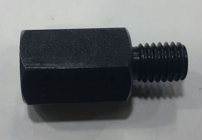 Motospartan Ayna Aparatı Adaptörü +10mm -8mm 10mm Düzden 8mm Terse Siyah