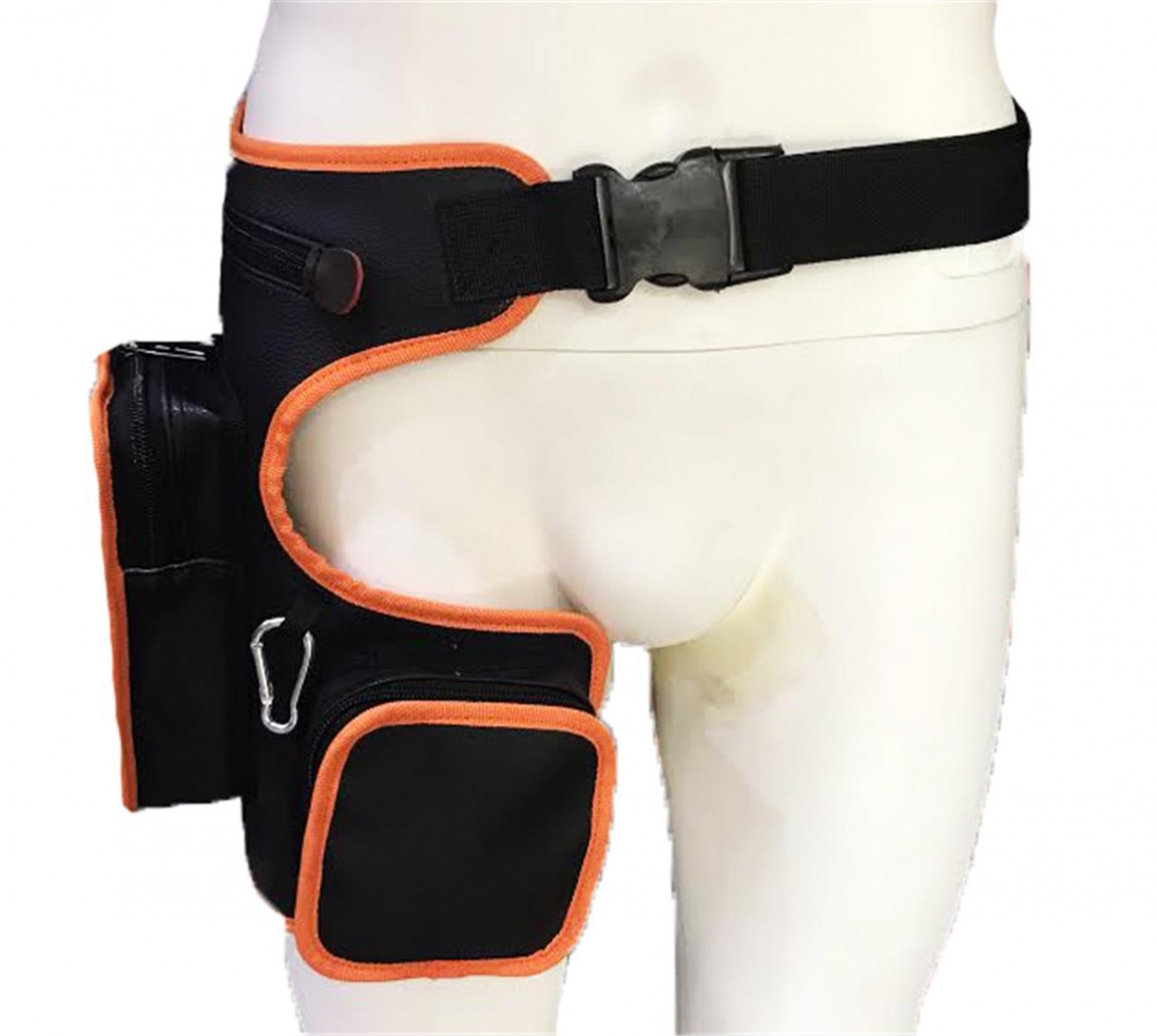 Motospartan Bacak Çantası Çift Cepli Turuncu