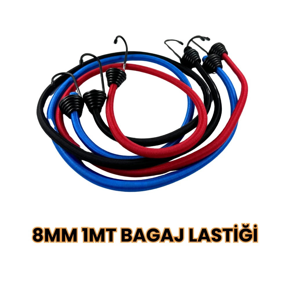 Motospartan Bagaj Lastiği 8mm 100cm