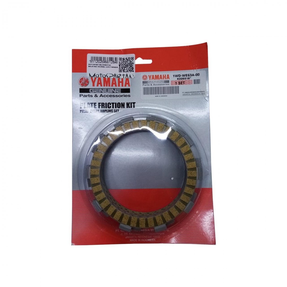 Motospartan Debriyaj Balatası Orjinal 1193 Yamaha Yzf-r25 Mt-25