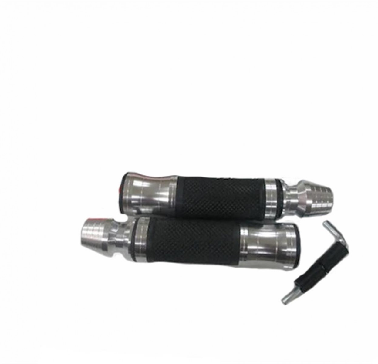 Motospartan Elcik Takımı Lüks Topuzlu 22mm Gümüş