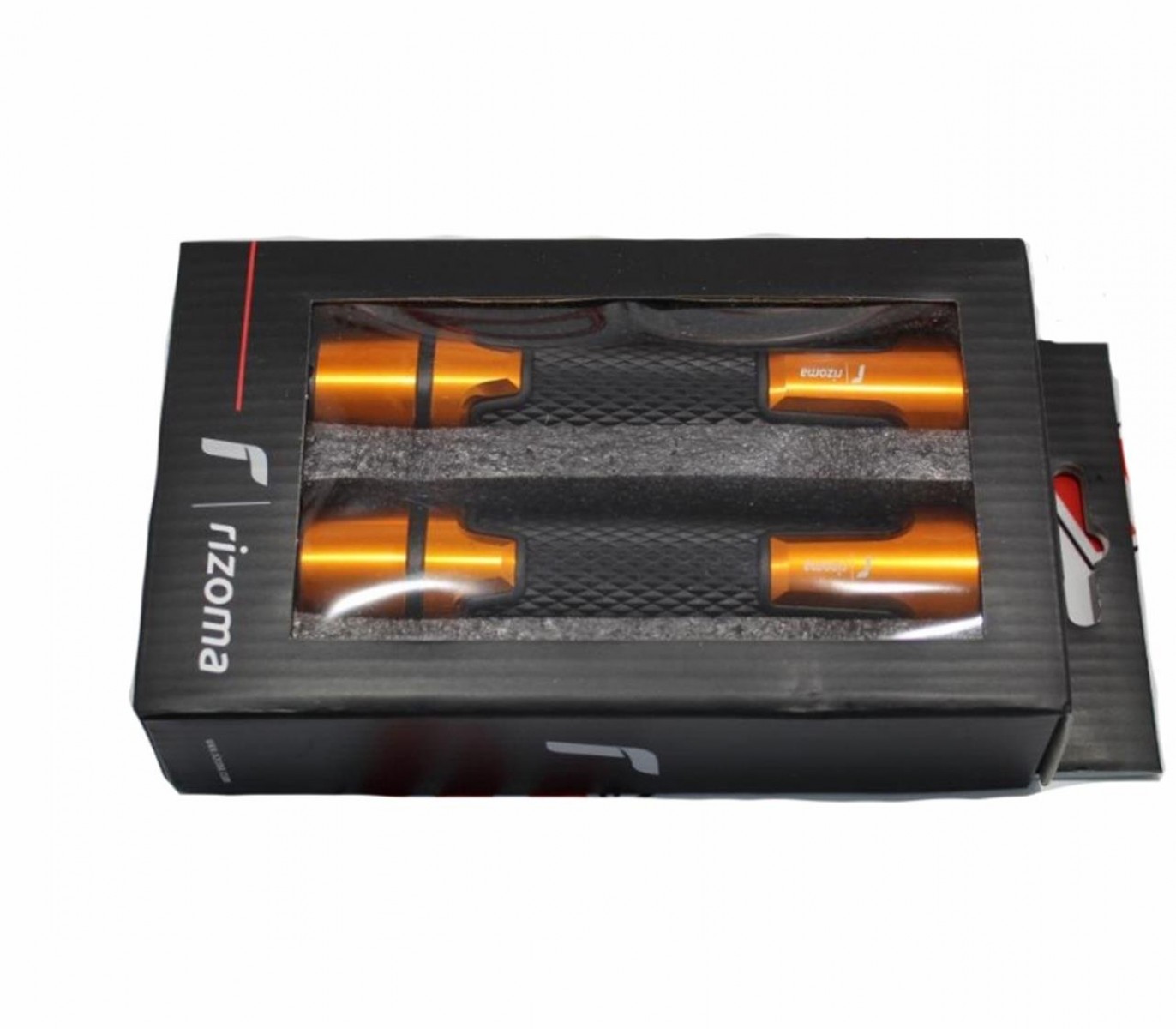 Motospartan Elcik Takımı Topuzlu 22mm Rizoma Tipi Turuncu