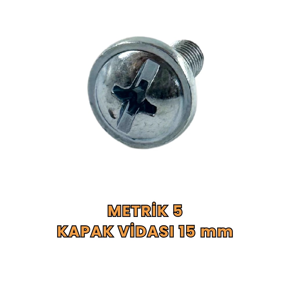 Motospartan Kapak Vidası Metrik 5 X 15mm