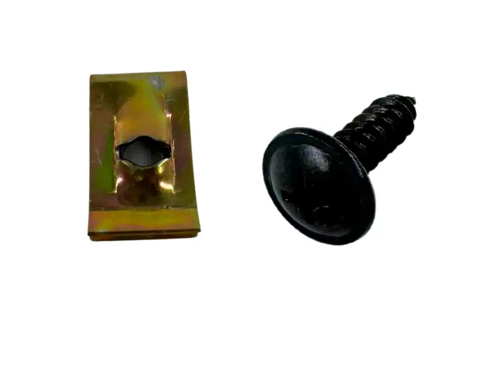 Motospartan Kaporta Vidası Büyük Sac 100 Lü Set Siyah