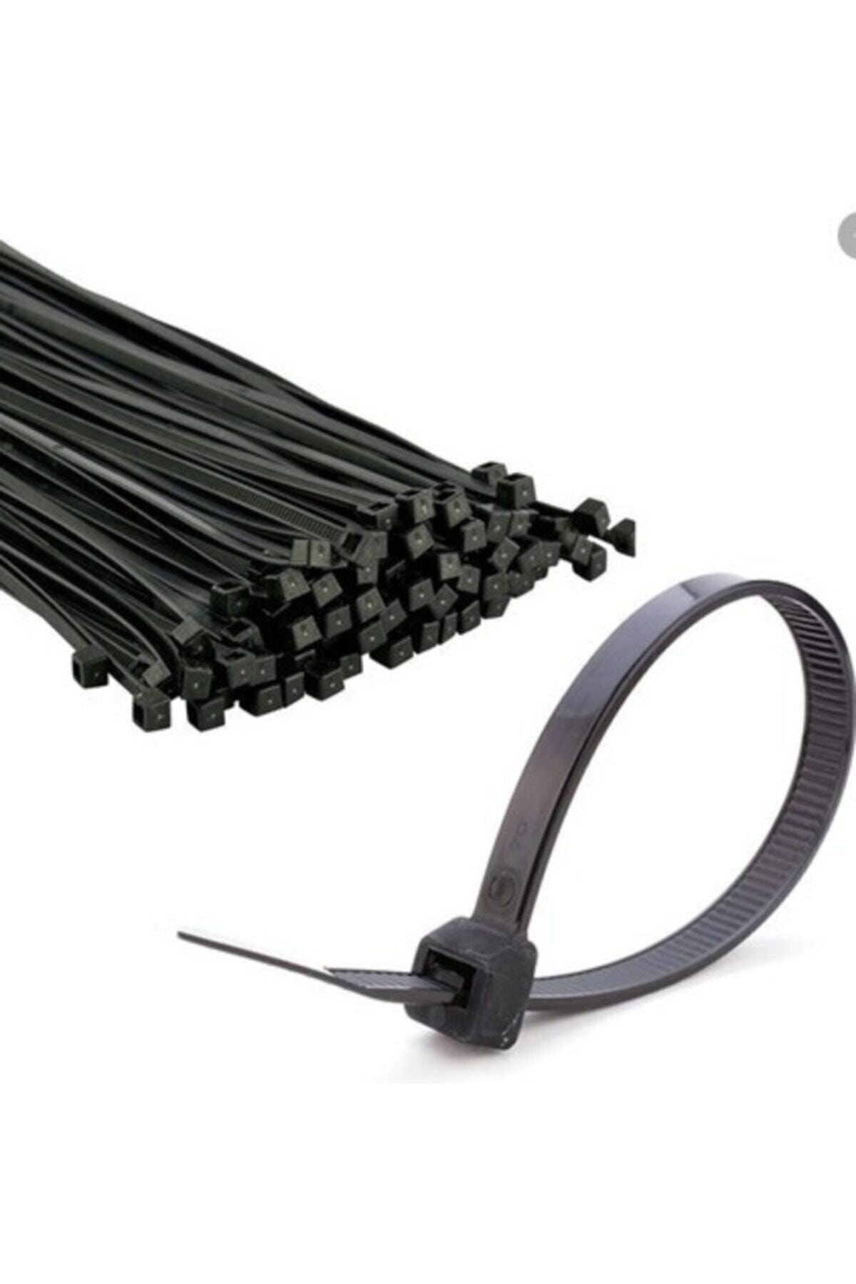 Motospartan Plastik Kelepçe Cırt Kablo Bağı 36-300mm 10 Adet Siyah