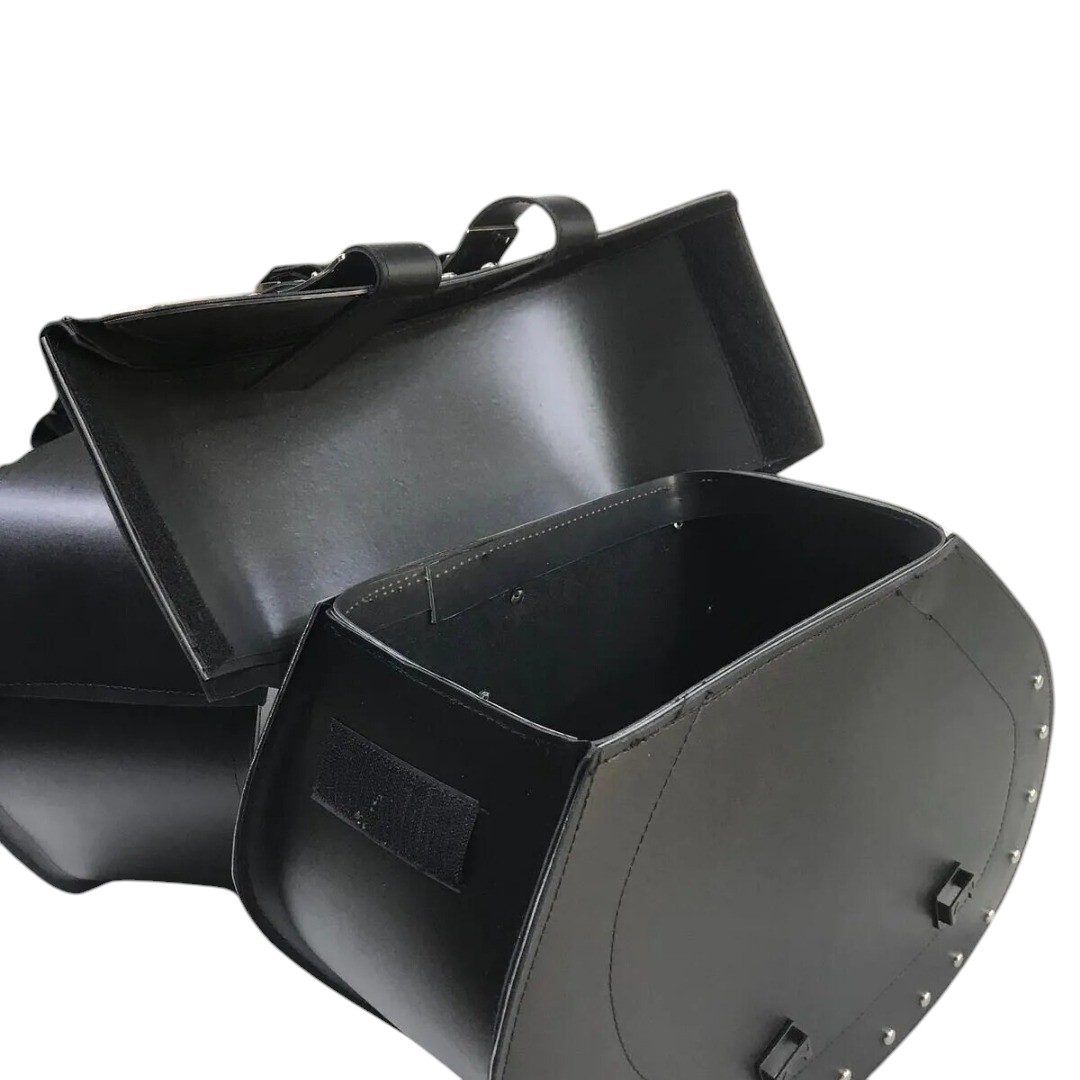 Motospartan Yan Çanta Takımı 2li Suni Deri Heybe Dh01 Büyük Chopper
