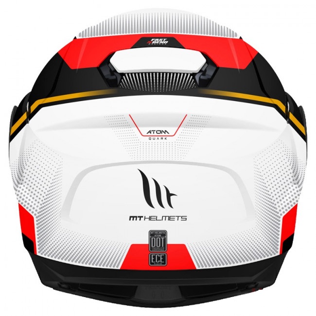 Mt Atom Quark Çene Açılır Kask Vizörlü Red Small