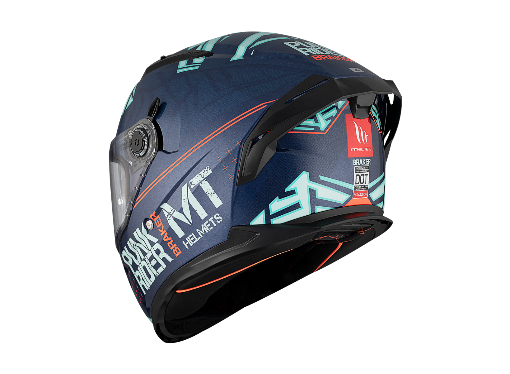 Mt Braker Sv Punk Rıder C7 Kapalı Kask Parlak
