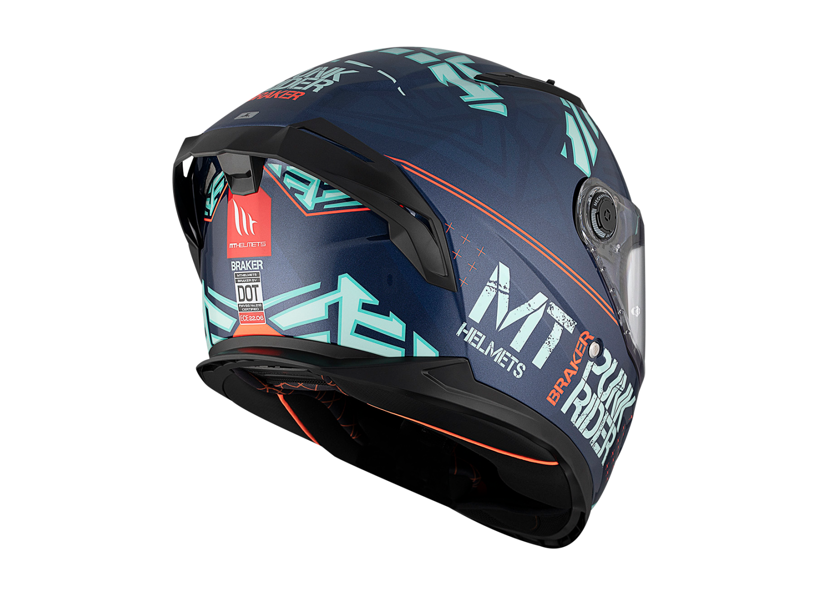 Mt Braker Sv Punk Rıder C7 Kapalı Kask Parlak