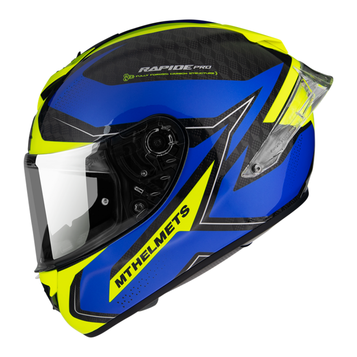 Mt Rapıde Pro Master A7 Kapalı Kask Carbon Mavi Large