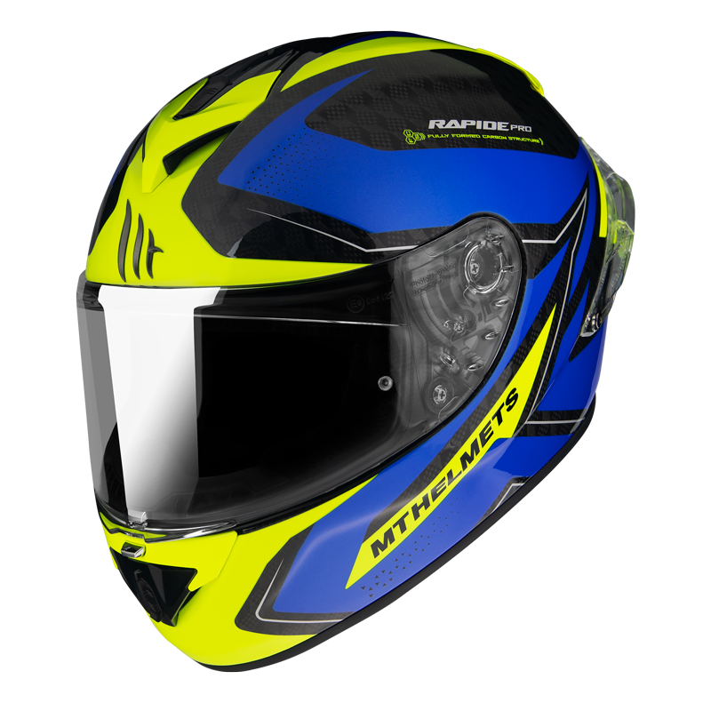 Mt Rapıde Pro Master A7 Kapalı Kask Carbon Mavi Large