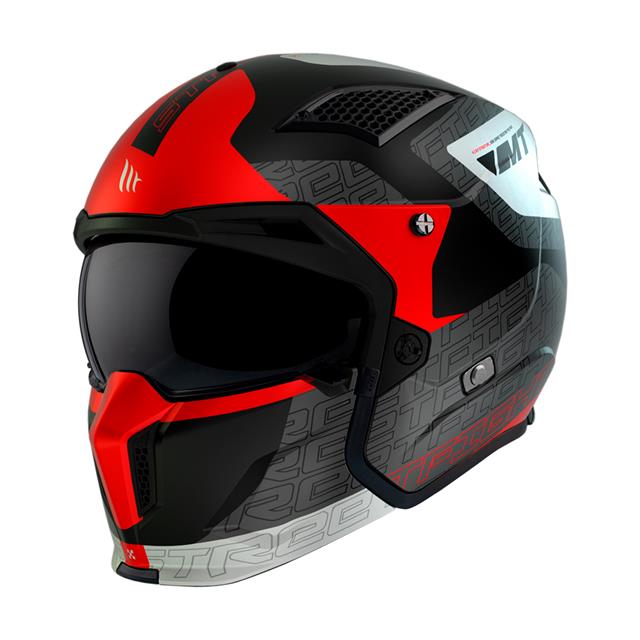 Mt Streetfıghter Sv S Totem B15 Çene Çıkartılabilir Kask Mat İnci Kırmızı