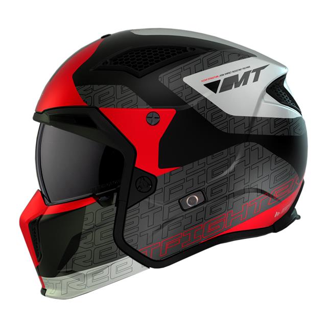 Mt Streetfıghter Sv S Totem B15 Çene Çıkartılabilir Kask Mat İnci Kırmızı
