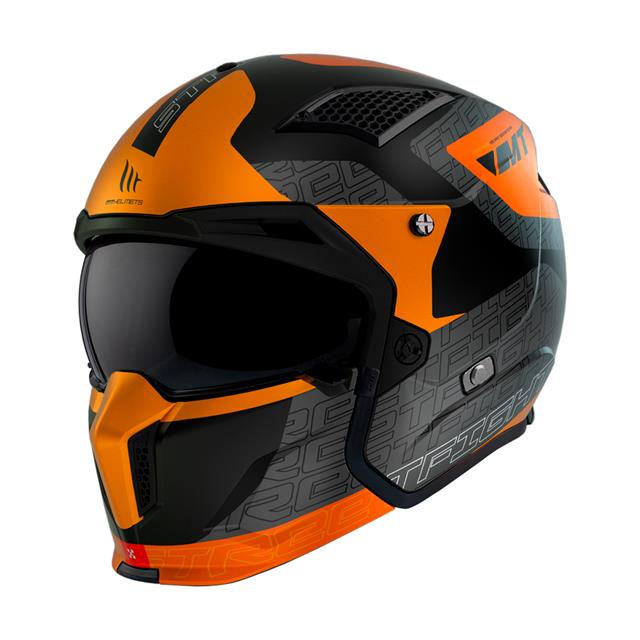 Mt Streetfıghter Sv S Totem B4 Çene Çıkartılabilir Kask Mat Turuncu