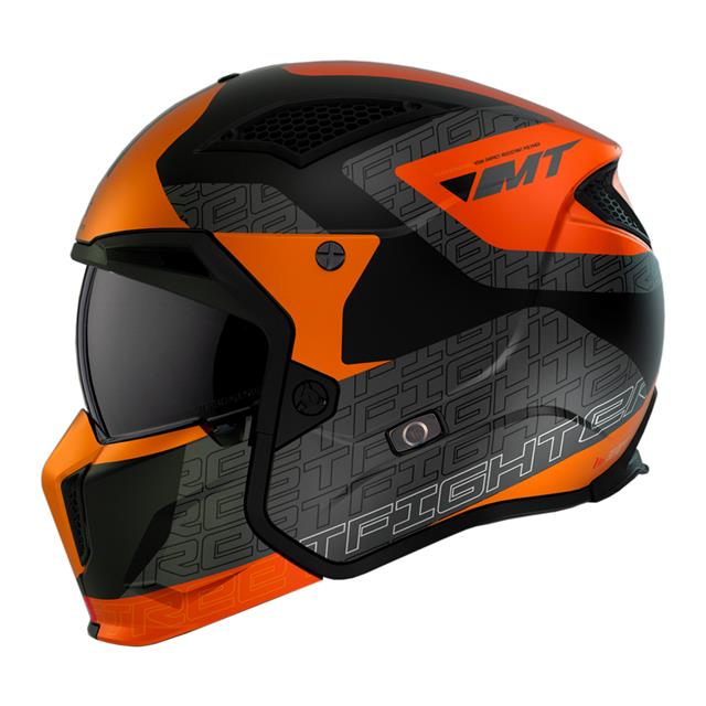 Mt Streetfıghter Sv S Totem B4 Çene Çıkartılabilir Kask Mat Turuncu