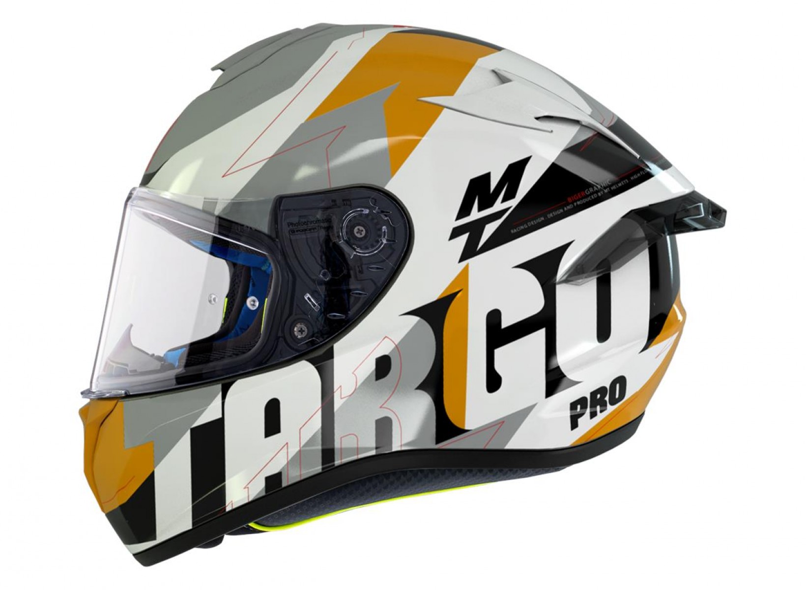 Mt Targo Pro Bıger A3 Kapalı Kask Sarı