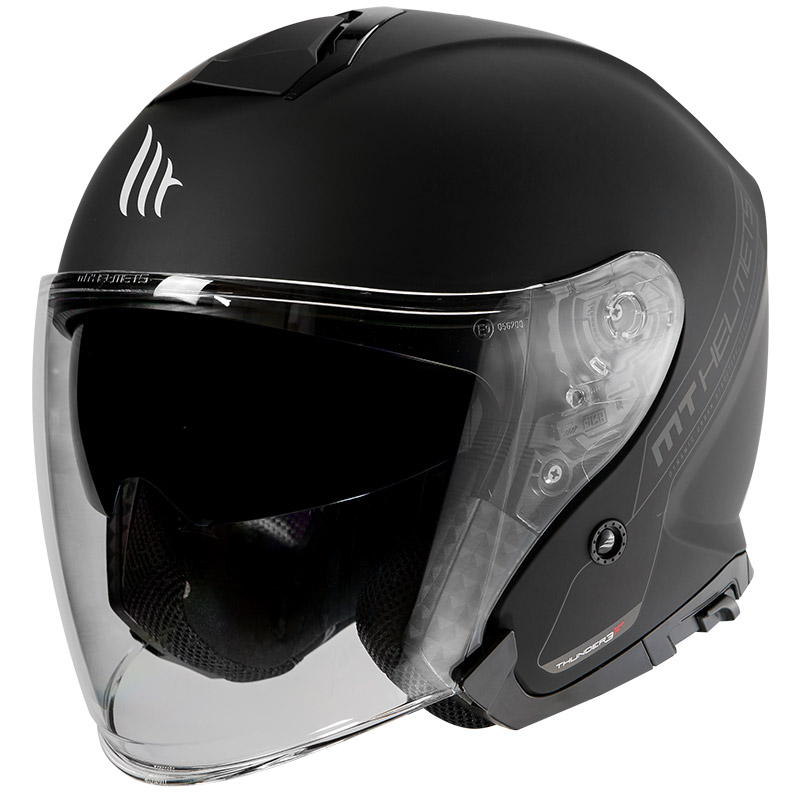 Mt Thunder 3 Sv Solıd A1 Yarım Yazlık Kask Mat Siyah Small