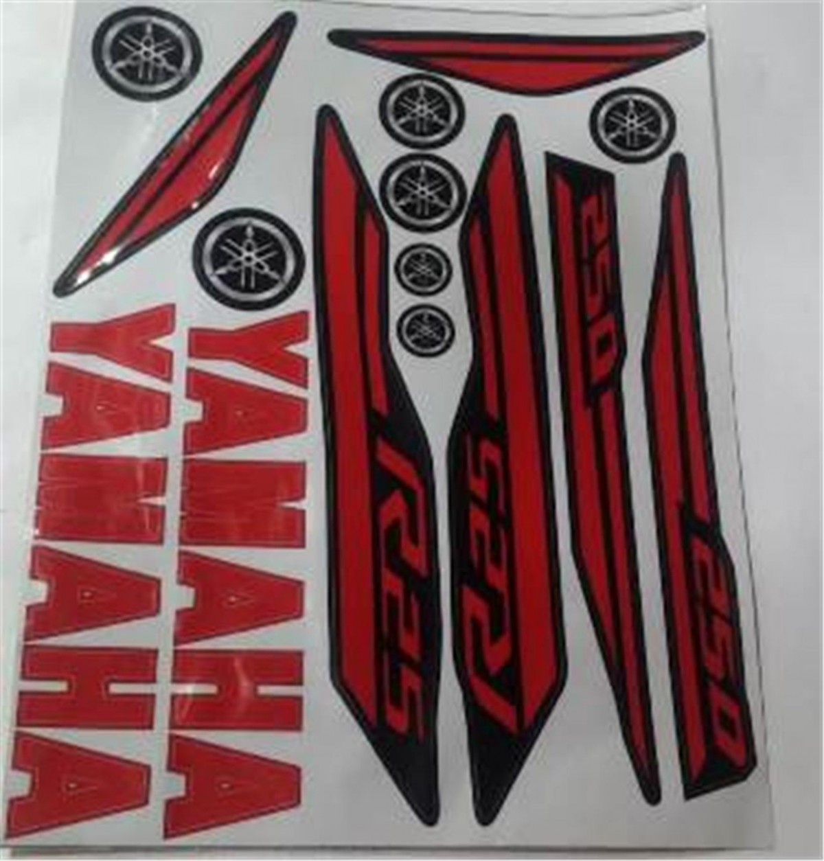 Mts Sticker Seti Yamaha Yzf-r25 Kırmızı-siyah Mts-01