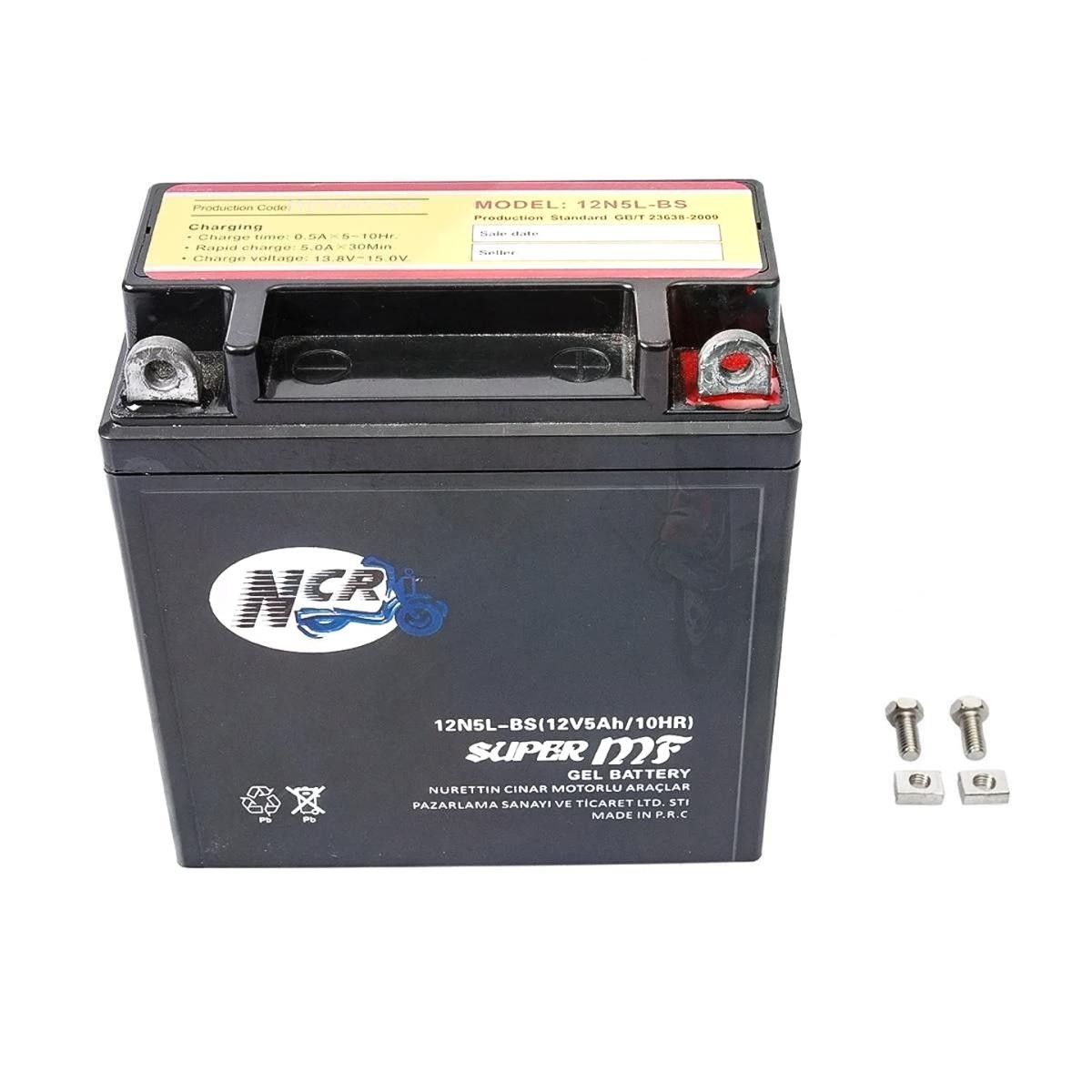 Ncr Akü 12n5l-bs Mondıal Cub 100 Honda Actıva100 Eski Kasa