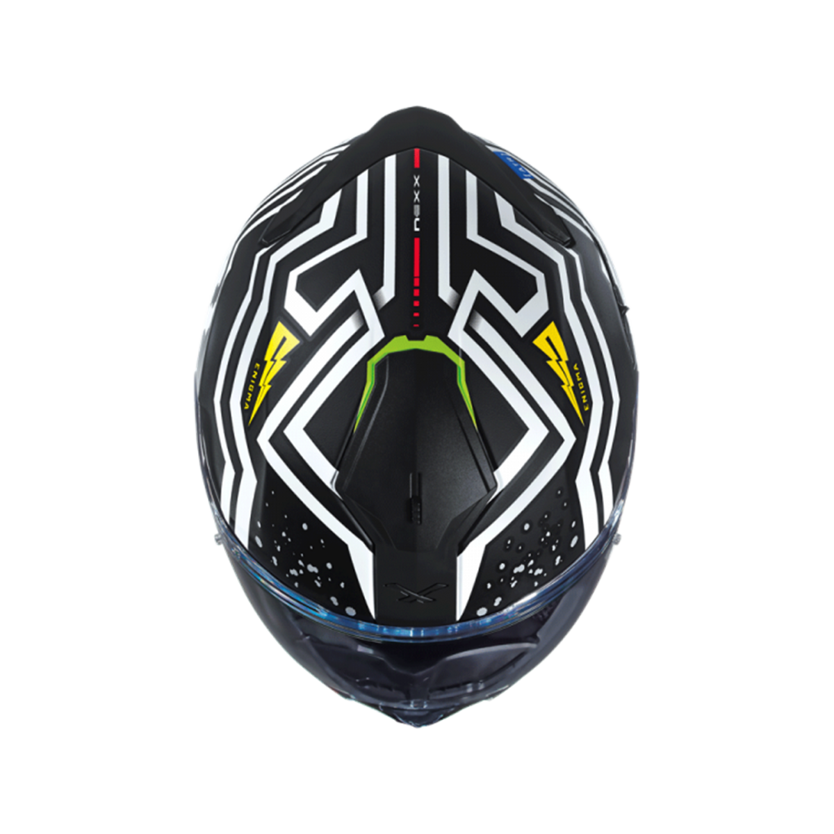 Nexx Sx.100 Enıgma Kapalı Kask Mat Siyah-beyaz Nexx Sx.100 Enıgma Kapalı Kask Mat Siyah-beyaz