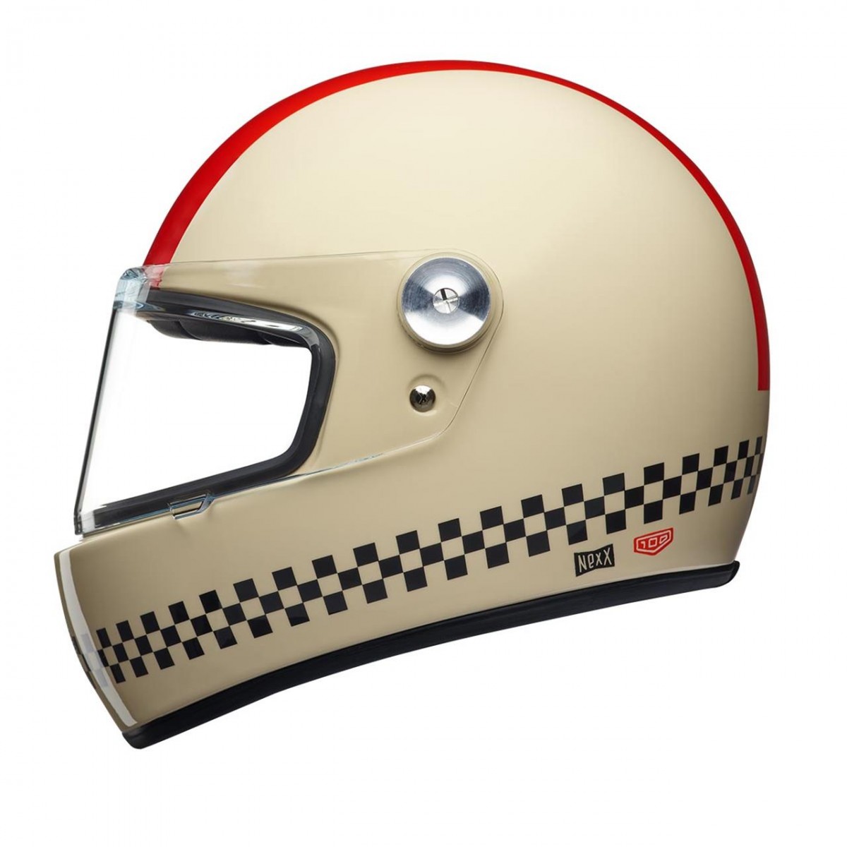 Nexx X.g100r Fınısh Lıne Kapalı Kask Krem-kırmızı