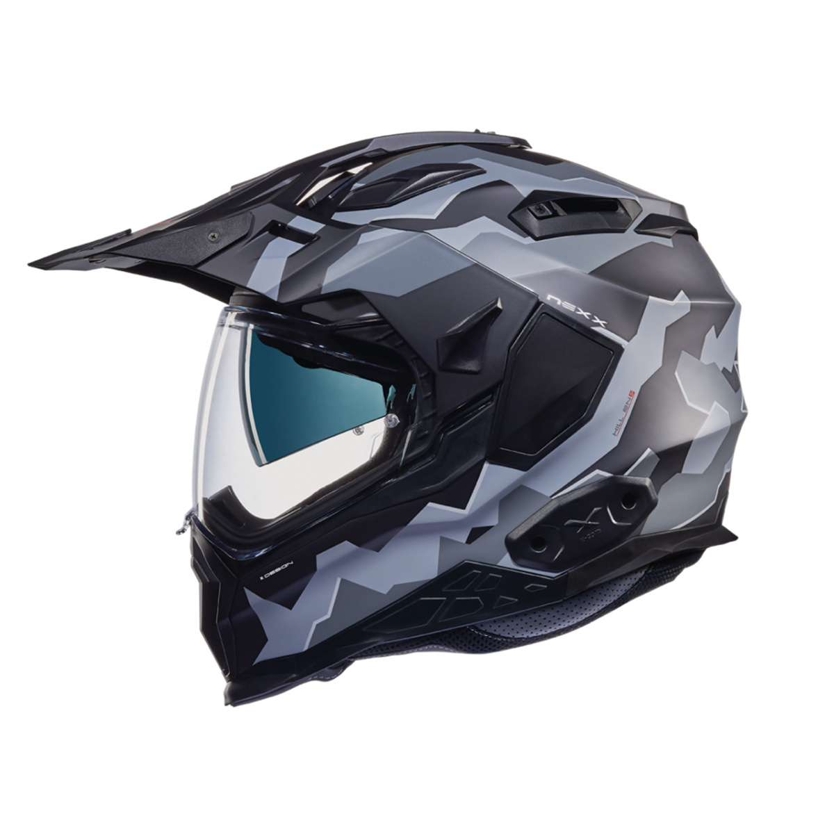 Nexx X.wed 2 Hıll End Kapalı Fiber Kask Mat Siyah-gri