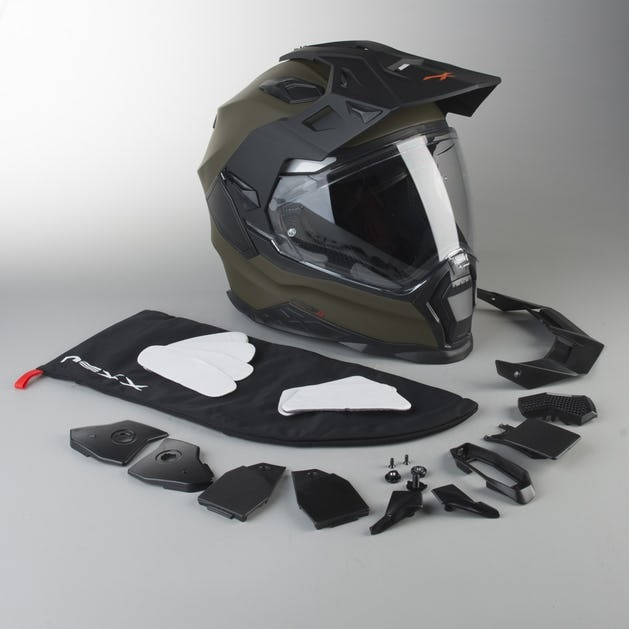 Nexx X.wed 2 Kapalı Fiber Kask Mat Yeşil
