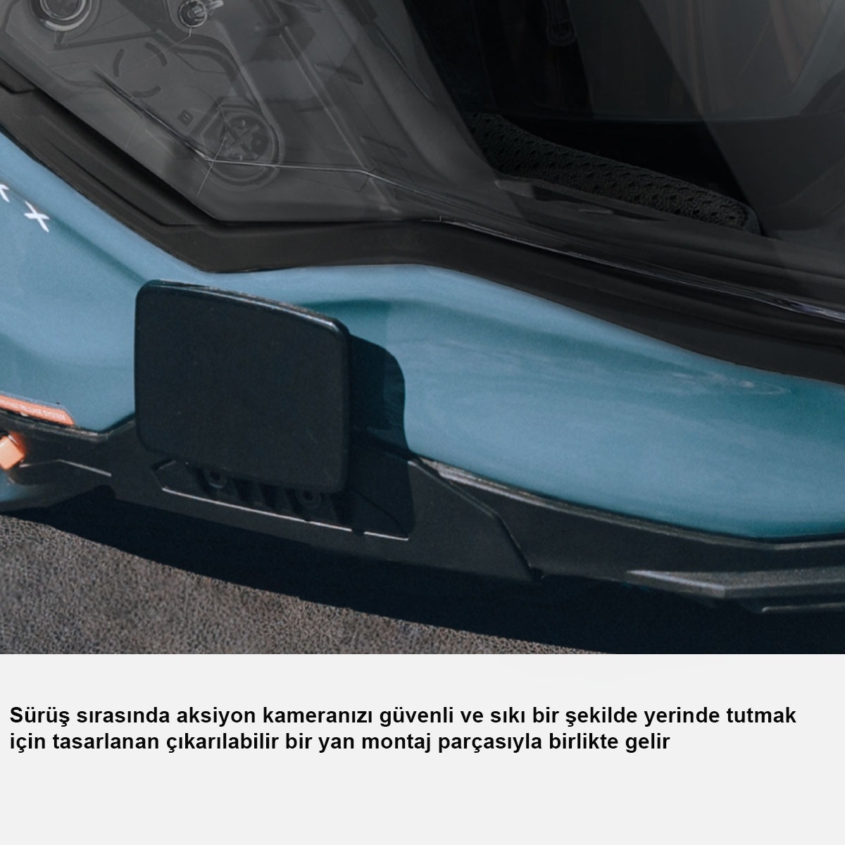 Nexx X.wst 3 Fluence Mat Siyah Gri Kapalı Kask X-LARGE