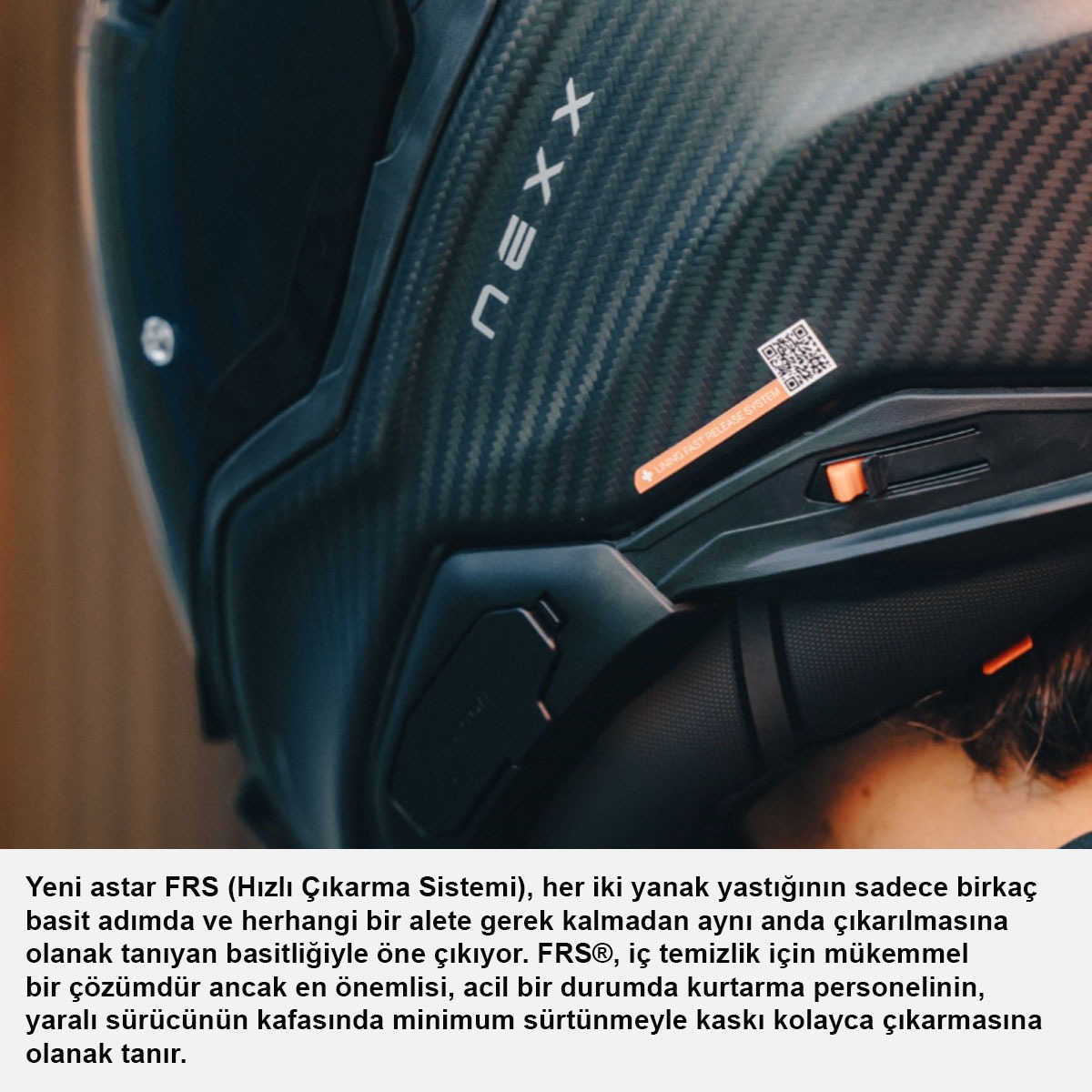Nexx X.wst 3 Fluence Mavi Kırmızı Kapalı Kask X-LARGE