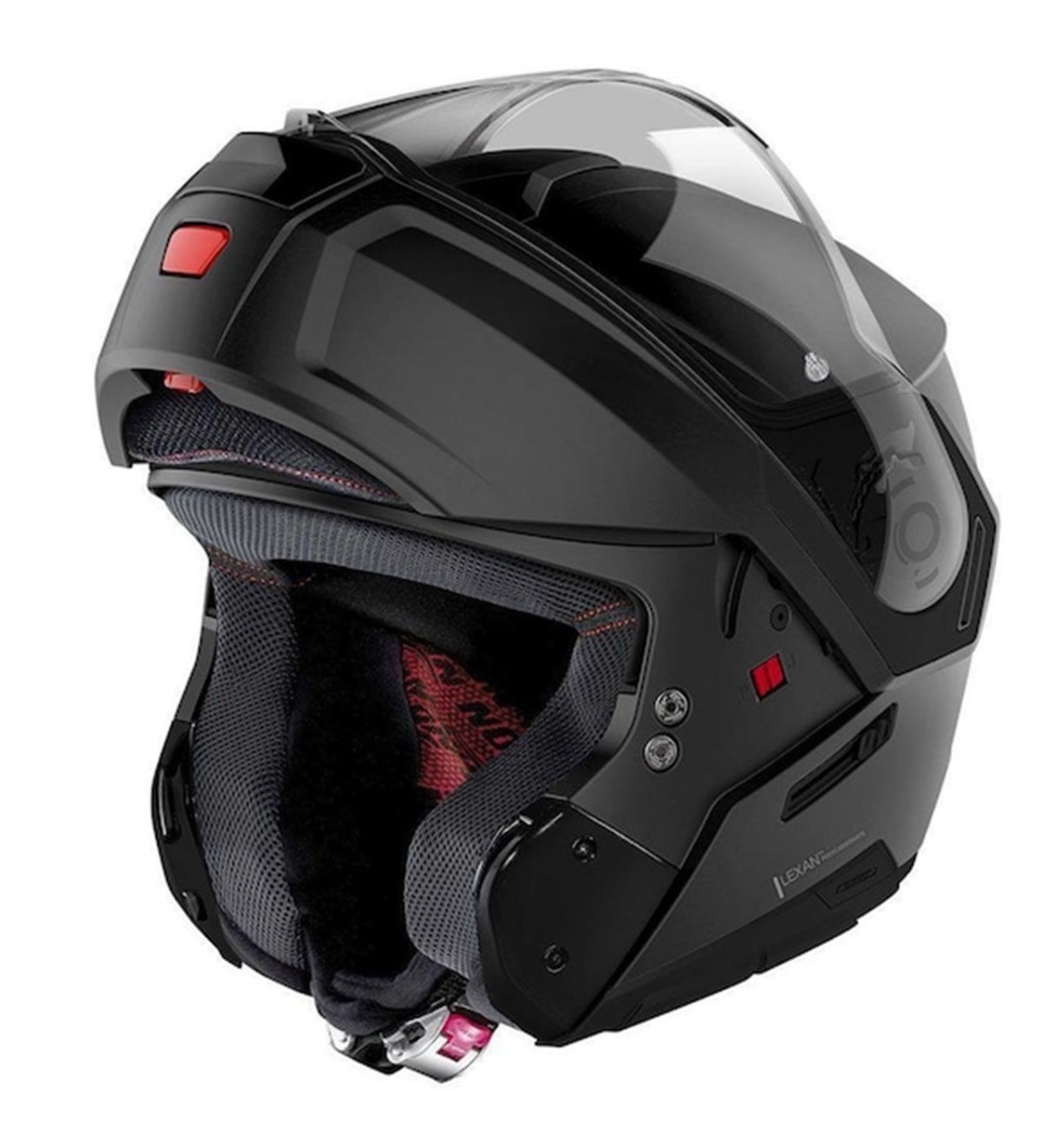 Nolan N90-3 Classıc N.com Çene Açılır Kask Grafit Siyah