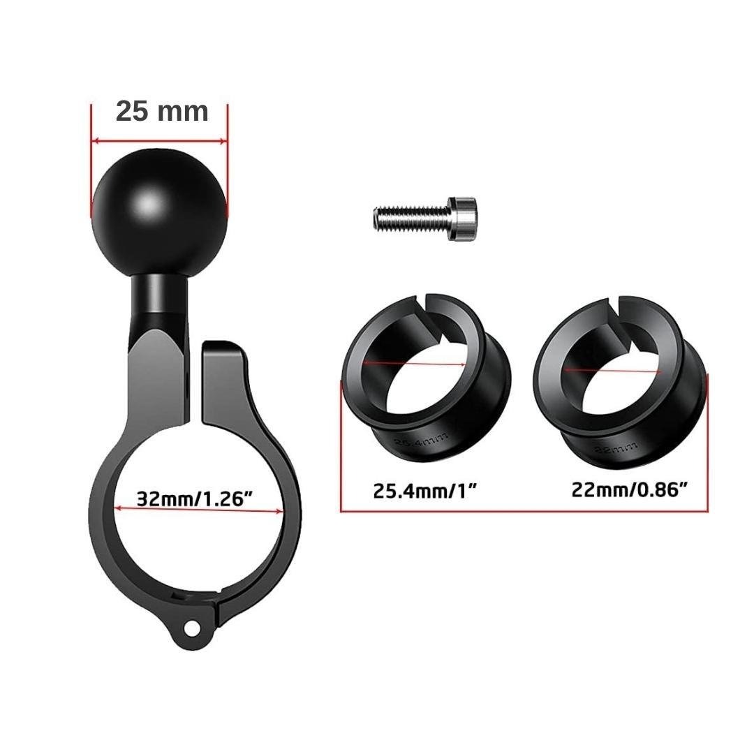 Nukrotech 25mm Toplu Alüminyum Gidon Bağlantı Aparatı